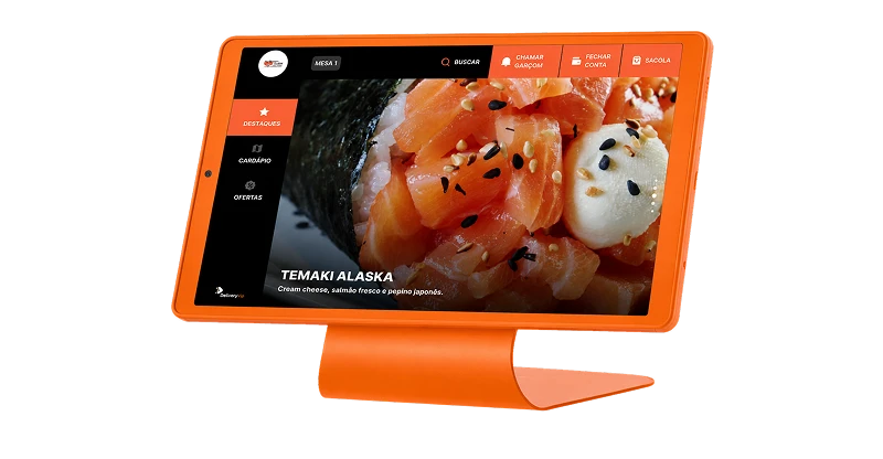 Cardápio em Tablet