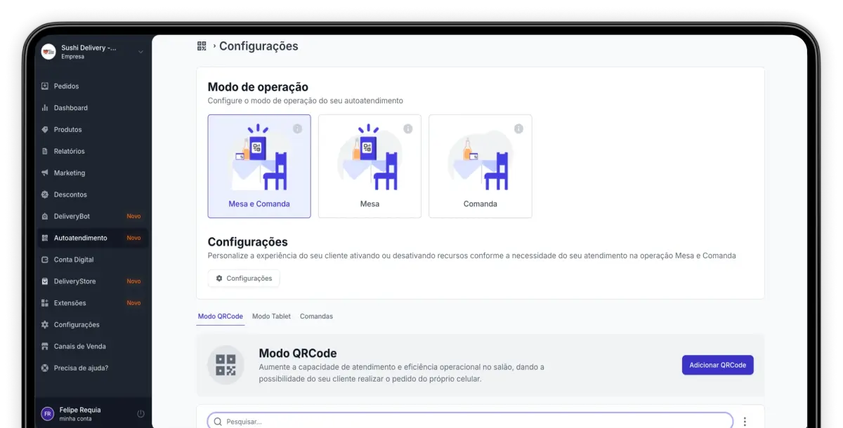 Integrado de ponta a ponta com a sua operação