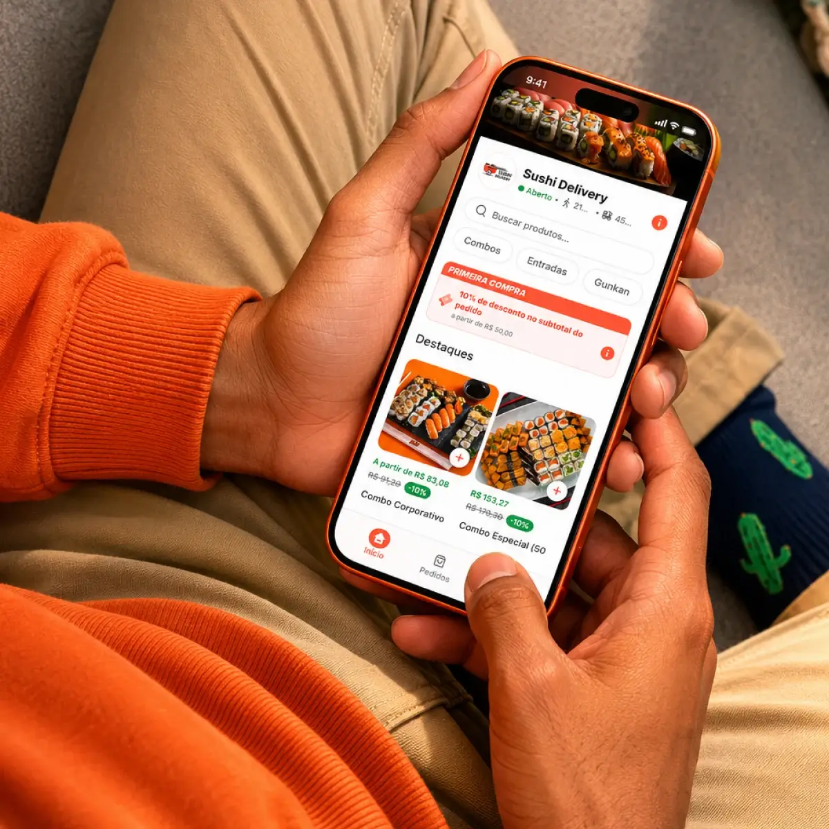No app, o cliente é do app. Aqui, o cliente é seu.