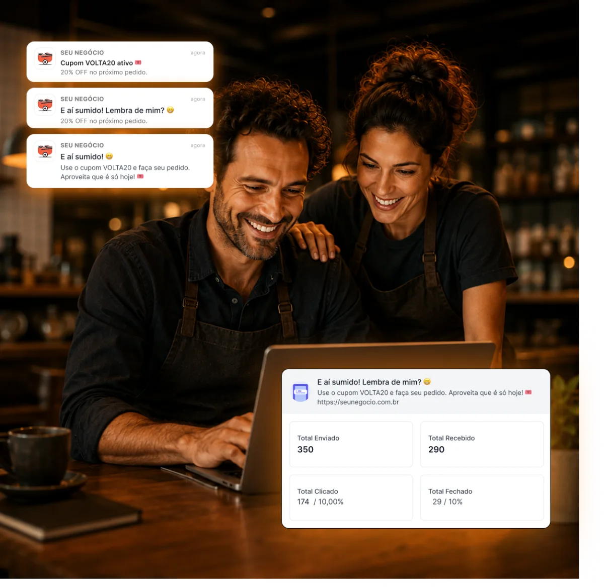 Quem já pediu uma vez é o seu melhor anúncio